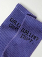 Gallery Dept. - Clean Logo-Jacquard Ribbed Cotton-Blend Socks