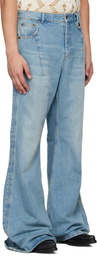 EGONlab Blue Refined Wide Jeans