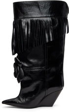 ABRA Black Rose Tall Boots
