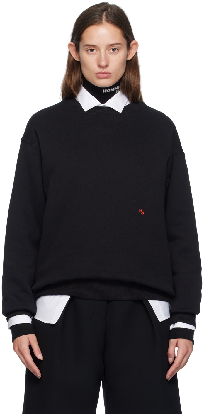 HommeGirls Black Washed Sweatshirt