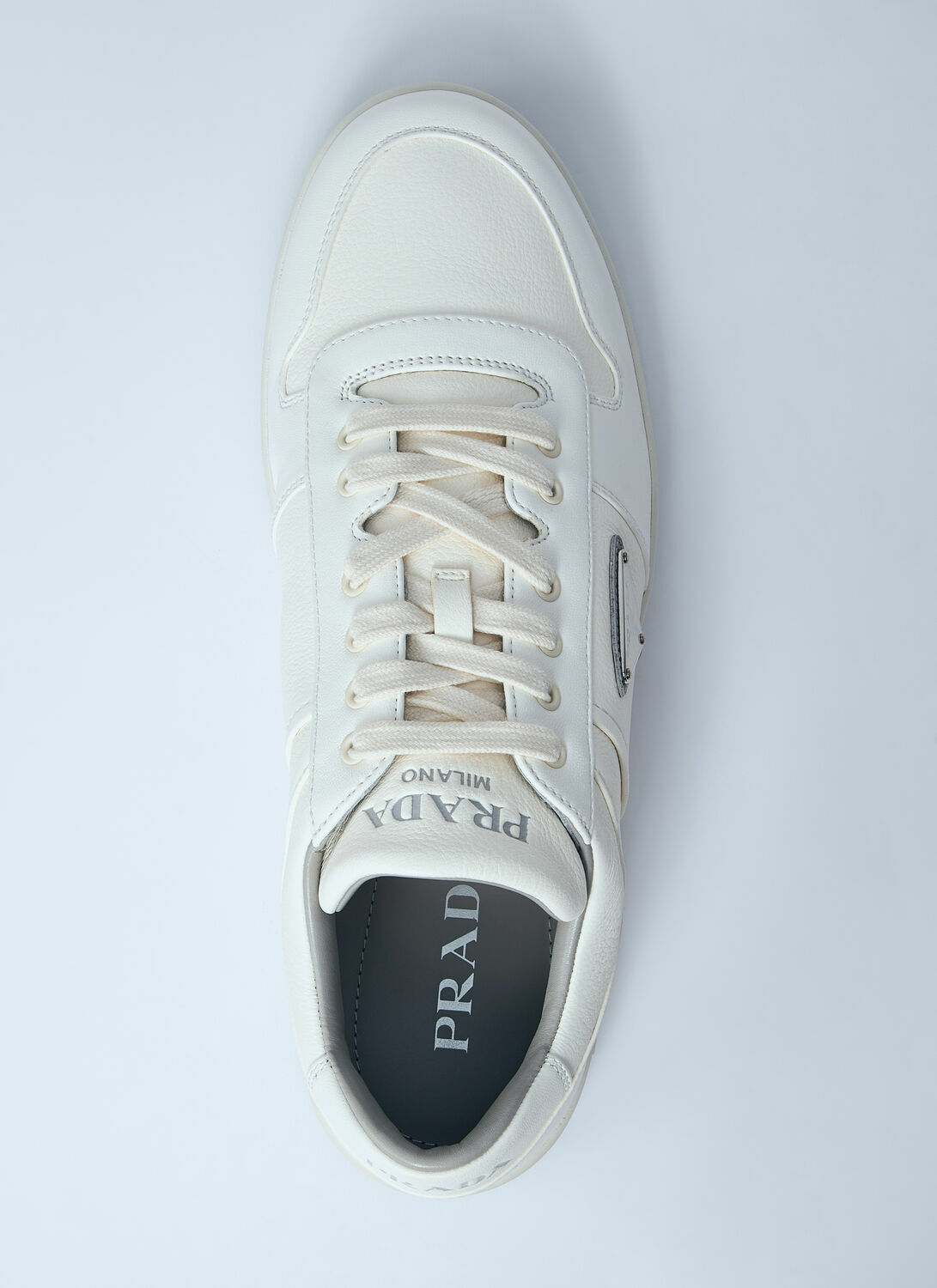Prada Leather Low-Top Sneakers