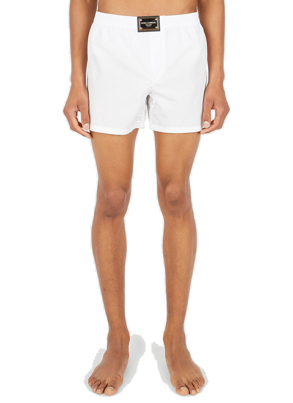 Logo Band Briefs in White Dolce & Gabbana