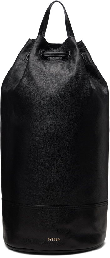 Photo: System Black Leather Duffle Bag