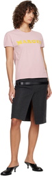 MM6 Maison Margiela Pink 'Margie' T-Shirt