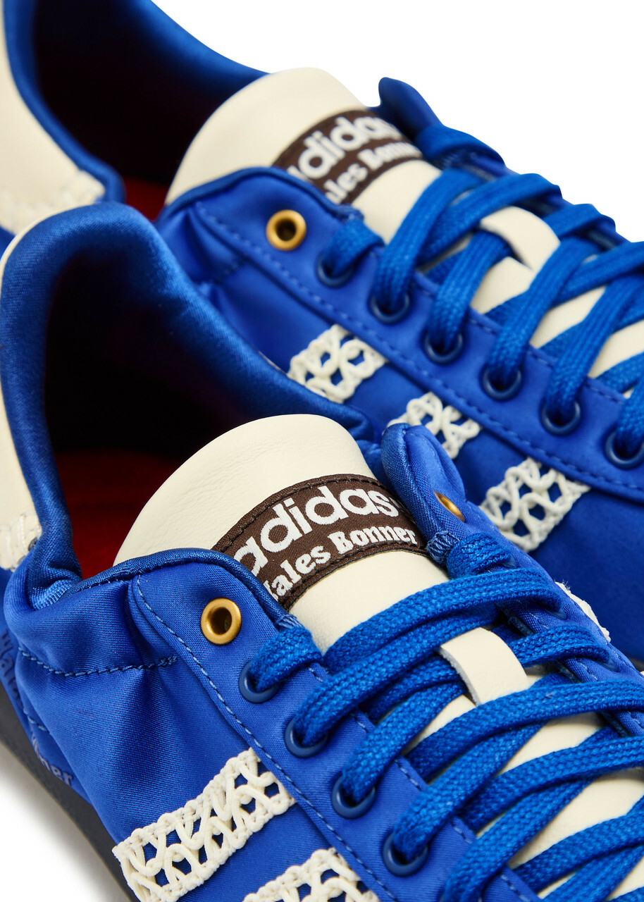Adidas X Wales Bonner Karintha Satin Sneakers Blue