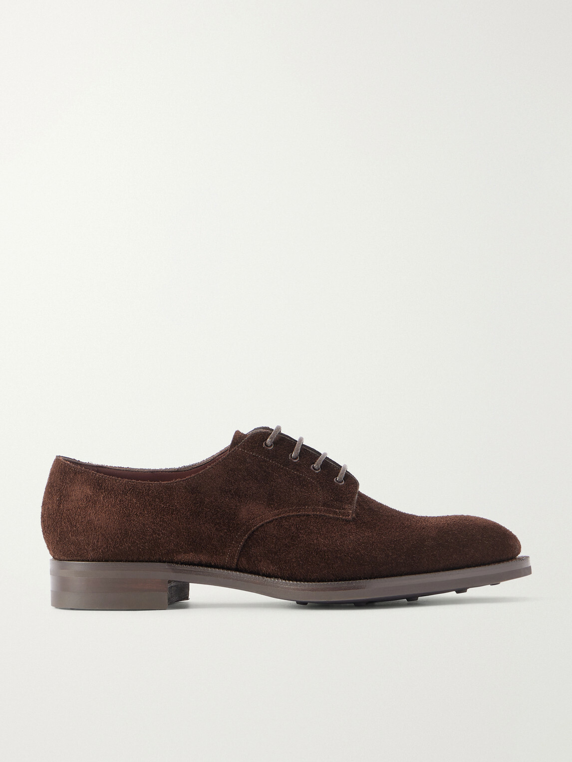 Edward Green - Leith Suede Derby Shoes - Brown