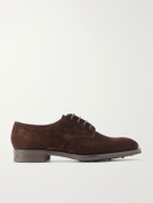 Edward Green - Leith Suede Derby Shoes - Brown