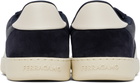 Ferragamo Navy Low Top Signature Sneakers