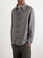 Zegna - Cashmere, Linen and Silk-Blend Overshirt - Gray