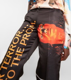 JW Anderson - Printed satin straight pants