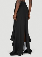 Balenciaga Godet Draped Skirt