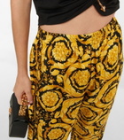 Versace - Barocco high-rise silk pants