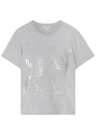 JW Anderson Star-appliquéd Cotton T-shirt Grey