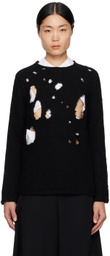 Black Comme des Garçons Black Distressed Sweater