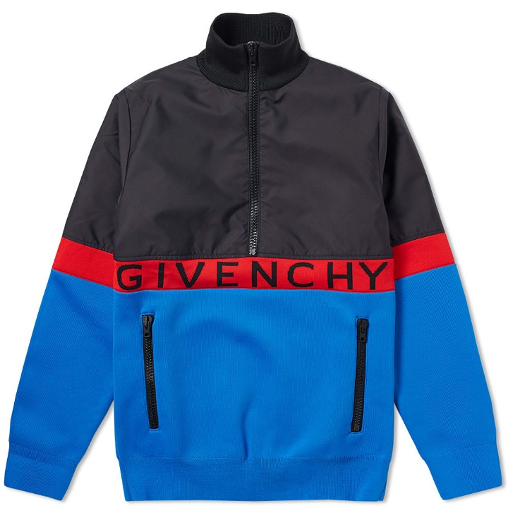 Photo: Givenchy Half Zip Logo Band Jacket