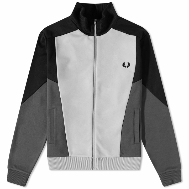 Photo: Fred Perry Men's Colour Block Track Jacket in Gunmetal