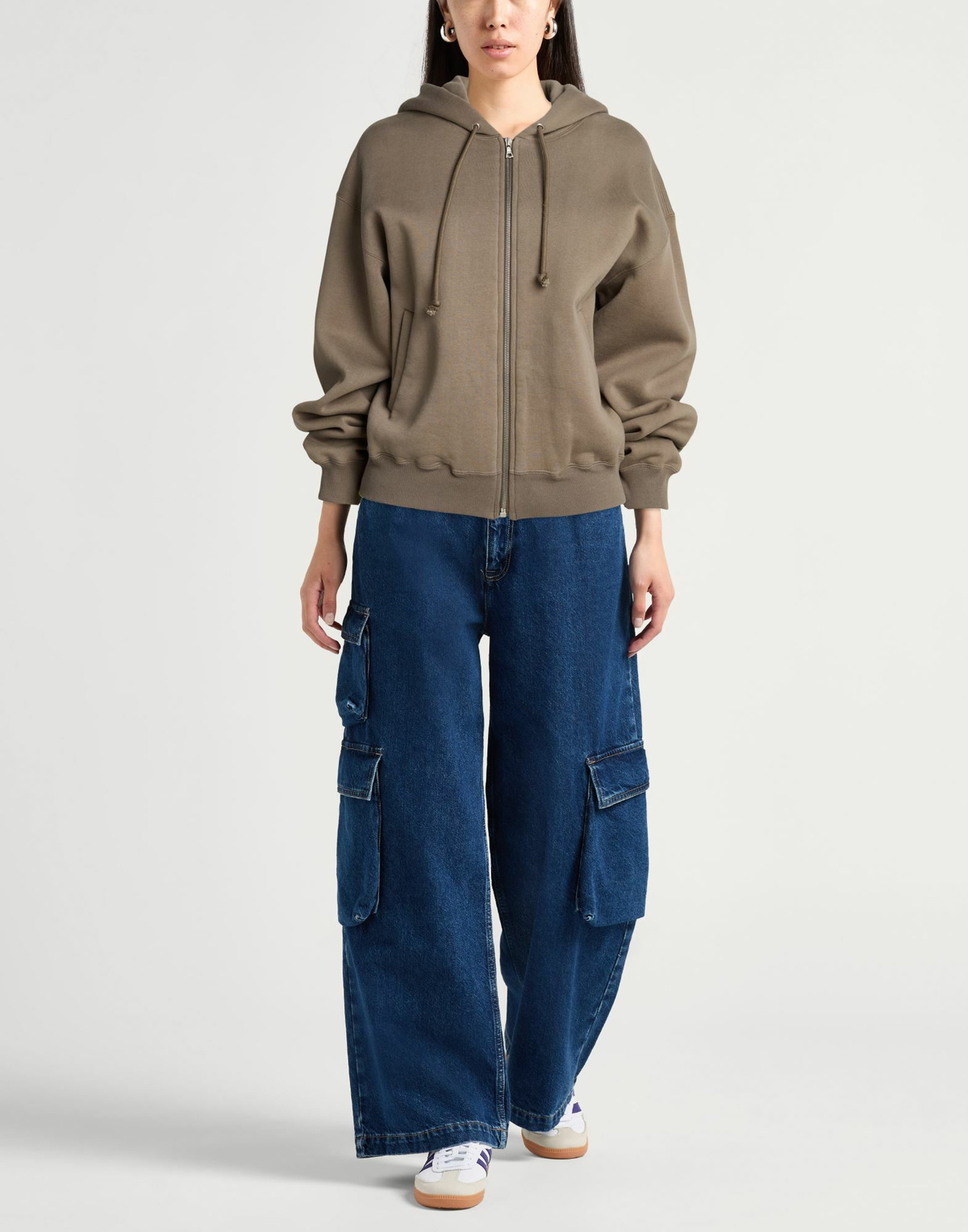 Auralee Womens Sweatshirt Taupe