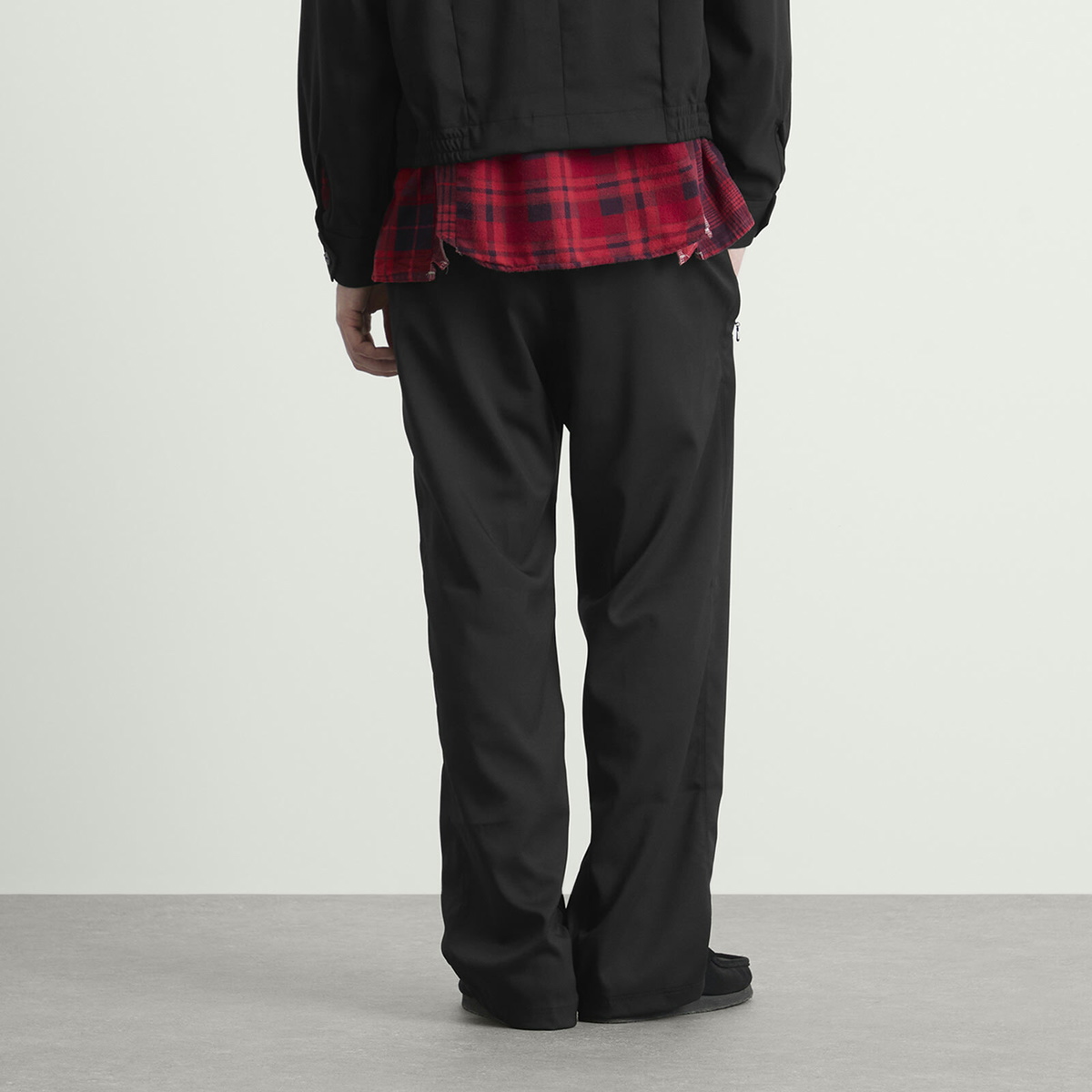 Needles Men's Cavalry Twill Warm Up Trousers in Black Needles