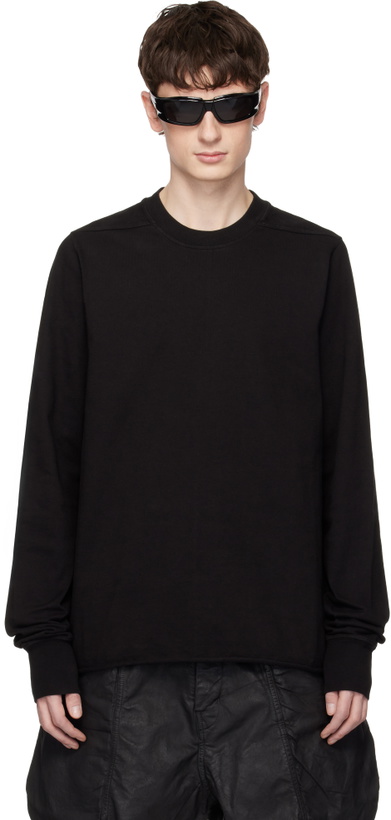 Photo: Rick Owens DRKSHDW Black Temple Crewneck Sweatshirt