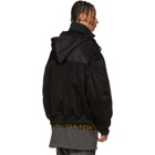 Landlord Black Corduroy Logo Parka