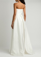 Solace London Trina Strapless Faille Gown Cream
