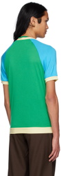 Lukhanyo Mdingi Green Colorblocked T-Shirt
