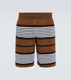 Burberry - Striped mesh shorts