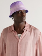 Isabel Marant - Haleyh Logo-Embroidered Tie-Dyed Cotton-Twill Bucket Hat - Purple