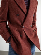 Portuguese Flannel - Double-Breasted Wool-Tweed Blazer - Red