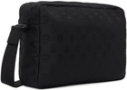 Alexander McQueen Black Urban Biker Messenger Bag