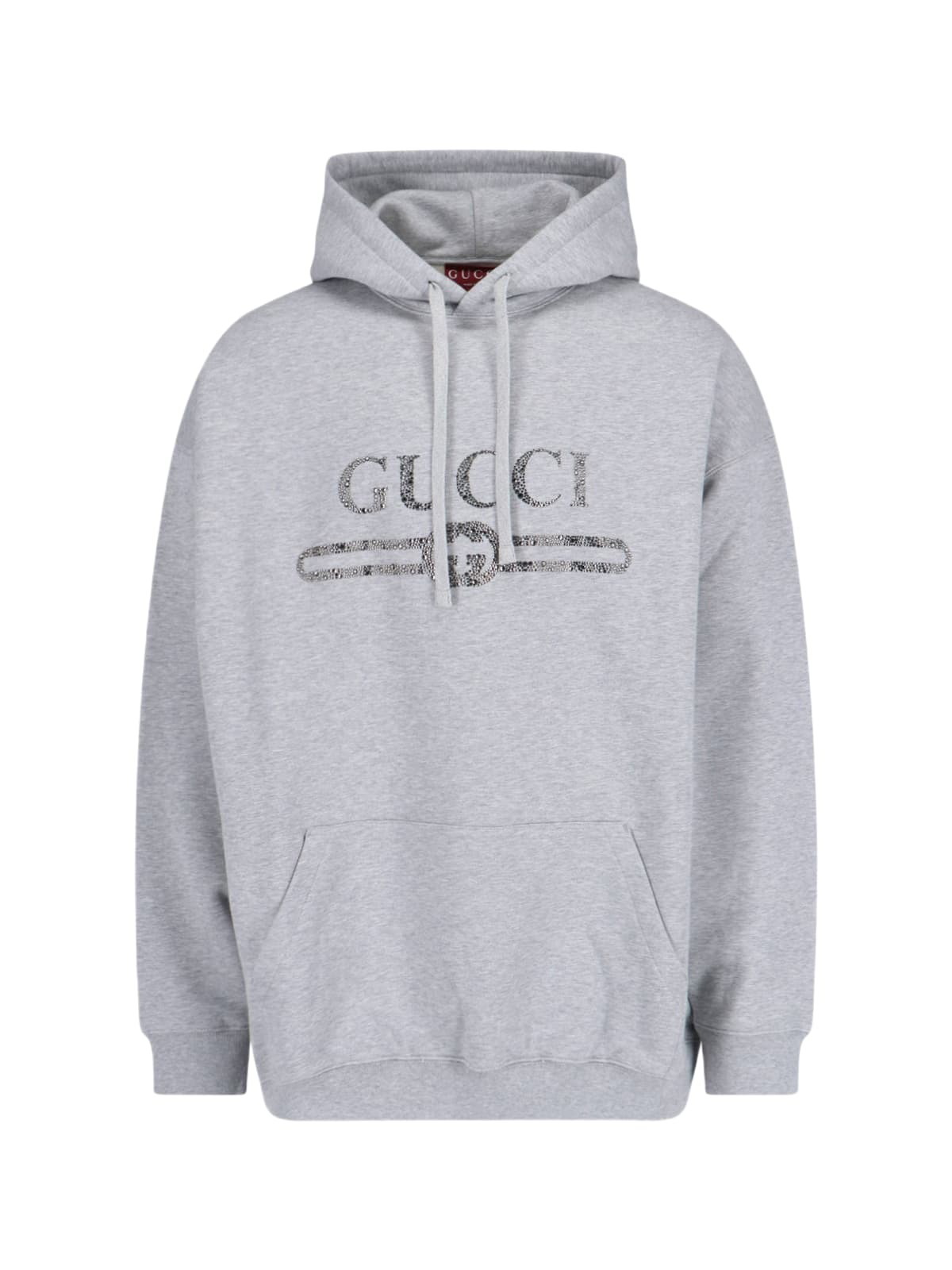 Gucci Black Web Detail Zip Hoodie Gucci