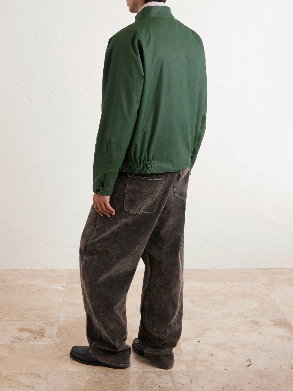 BODE - Coach Waxed-Cotton Blouson Jacket - Green Bode