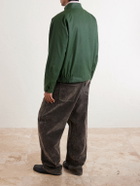 BODE - Coach Waxed-Cotton Blouson Jacket - Green