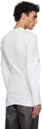 Magliano White & Beige Trauma Superslim T-shirt