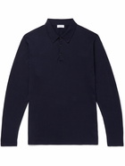 Sunspel - Sea Island Cotton-Jersey Polo Shirt - Blue