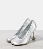 Loewe Toy metallic leather pumps