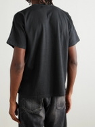 Remi Relief - A New Day Logo-Print Cotton-Jersey T-Shirt - Black