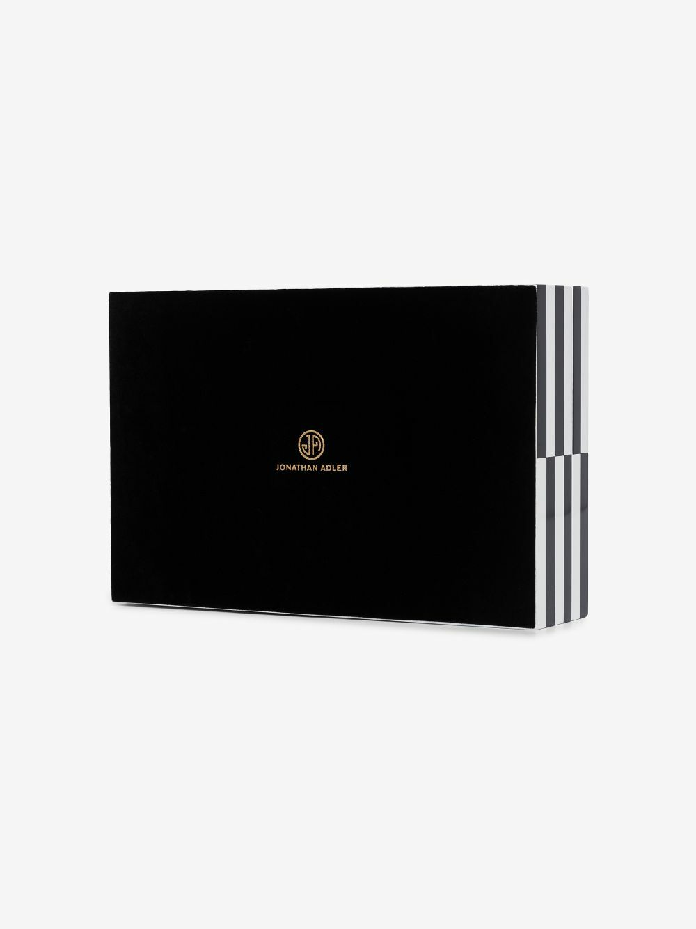 Jonathan Adler Black And White Op Art Large Lacquer Box