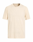 120% Lino Mens T-shirt in Beige