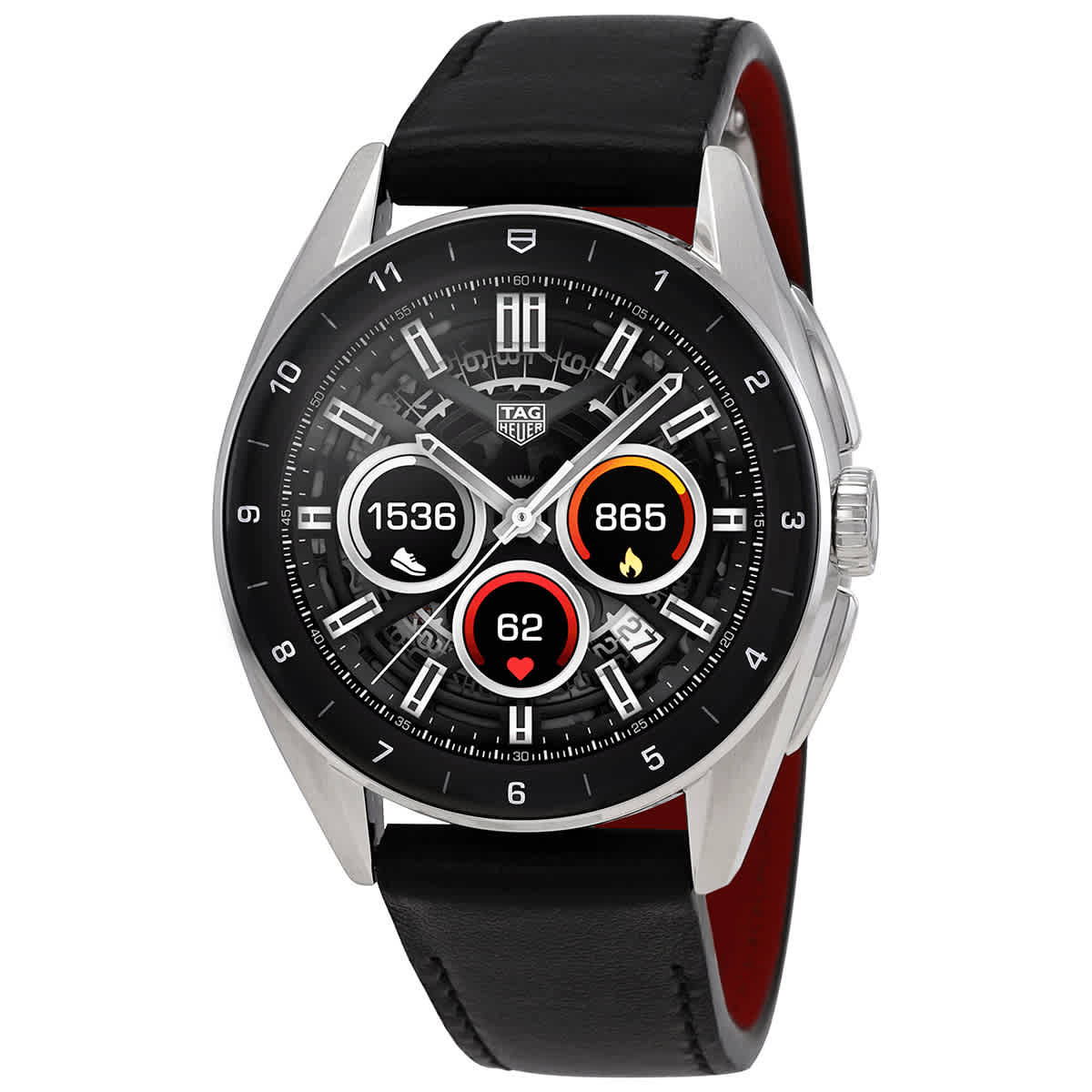 Tag Heuer Connected Quartz Analog-Digital Black Dial Mens Smart Watch SBR8010.BC6608