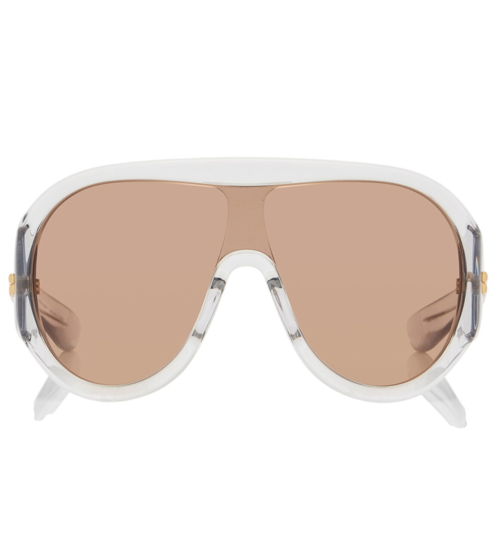Photo: Bottega Veneta Mask shield sunglasses