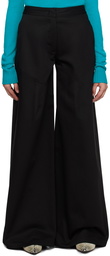 Jil Sander Black Wide-Leg Denim Trousers