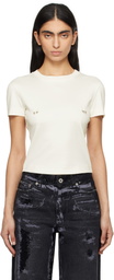 Mugler White Pierced Baby T-shirt