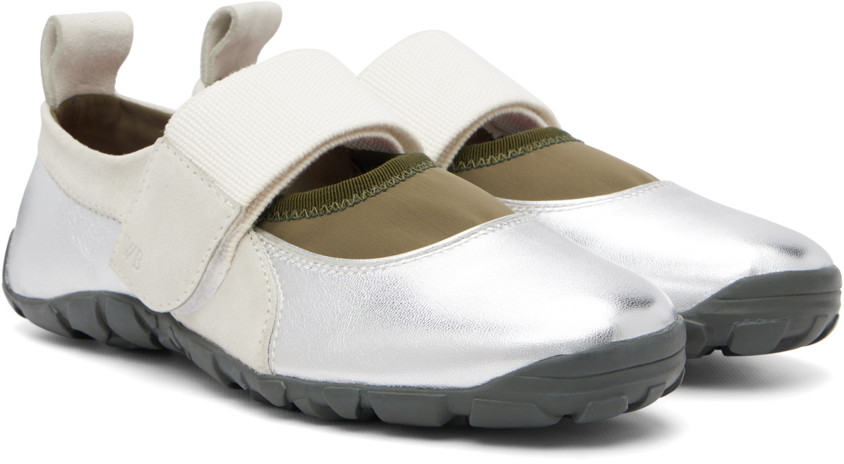 Wales Bonner Silver Jewel Mary Jane Sneakers