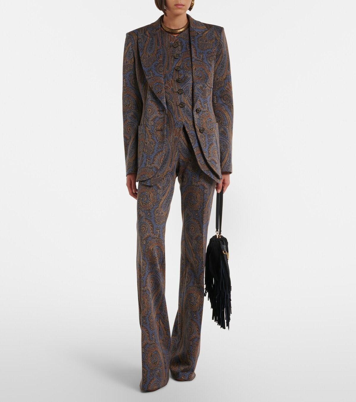 Etro Paisley jacquard vest