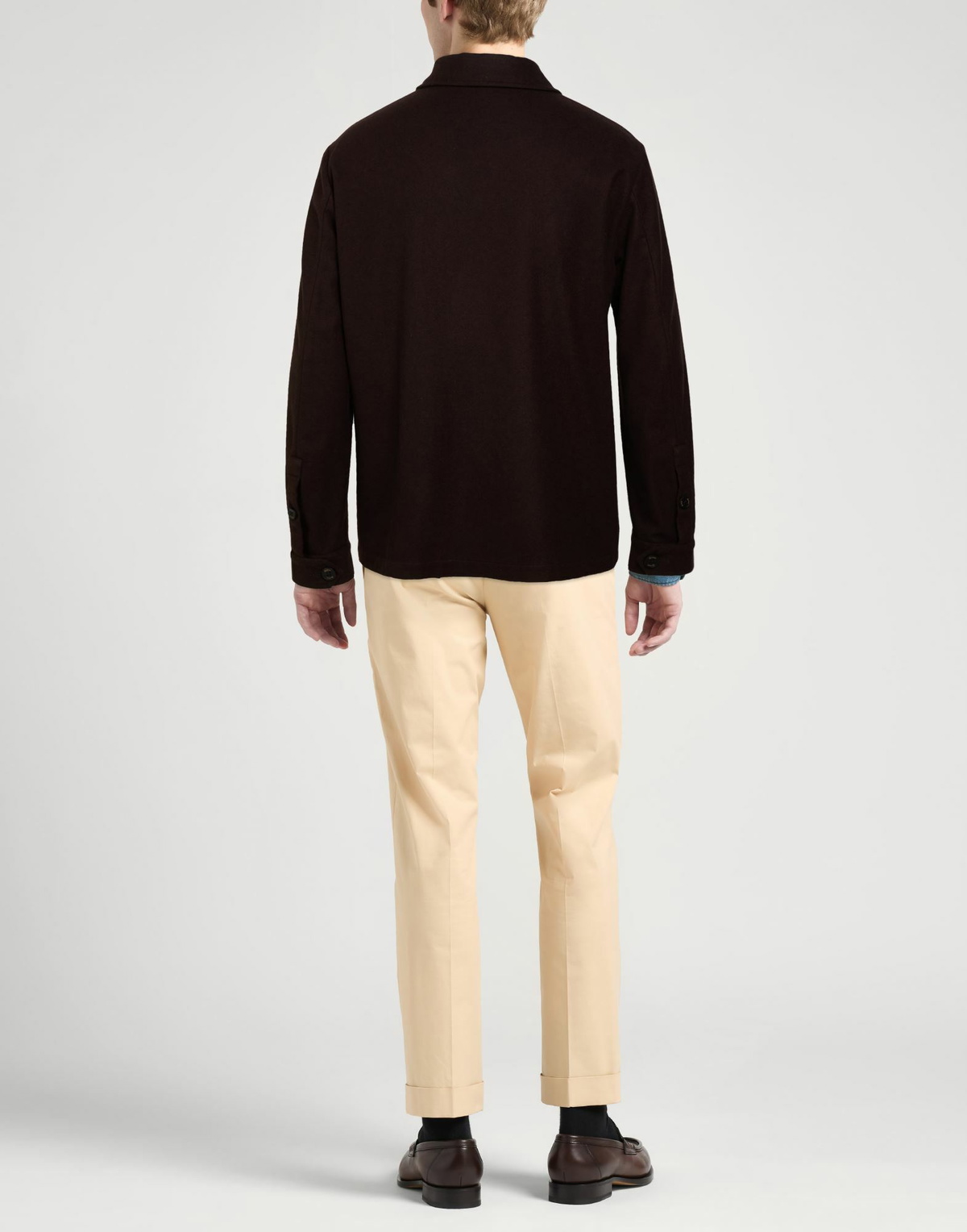 Drumohr Mens Jacket Dark in Brown