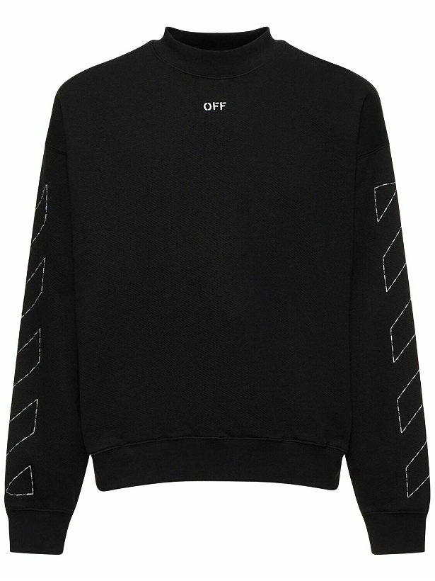 Photo: OFF-WHITE - Off Stitch Skate Cotton Sweatshirt
