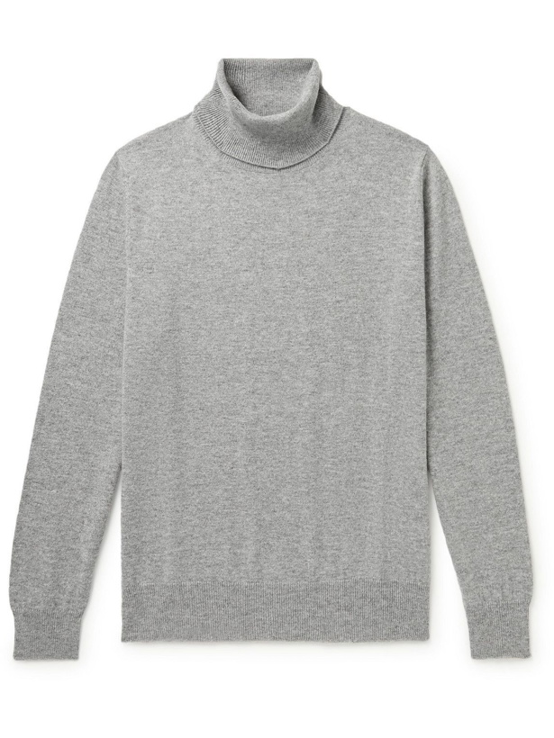 Photo: Allude - Cashmere Rollneck Sweater - Gray