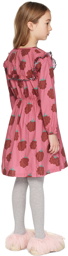 TINYCOTTONS Kids Pink Raspberries Sailor Frills Dress
