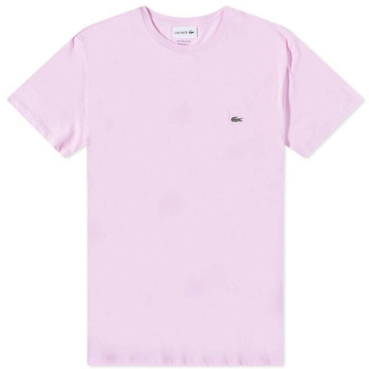 Photo: Lacoste Men's Classic Pima T-Shirt in Alibiza Pink